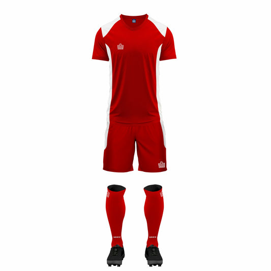 ADMIRAL DUNDEE FULL SOCCER KIT RED / WHITE