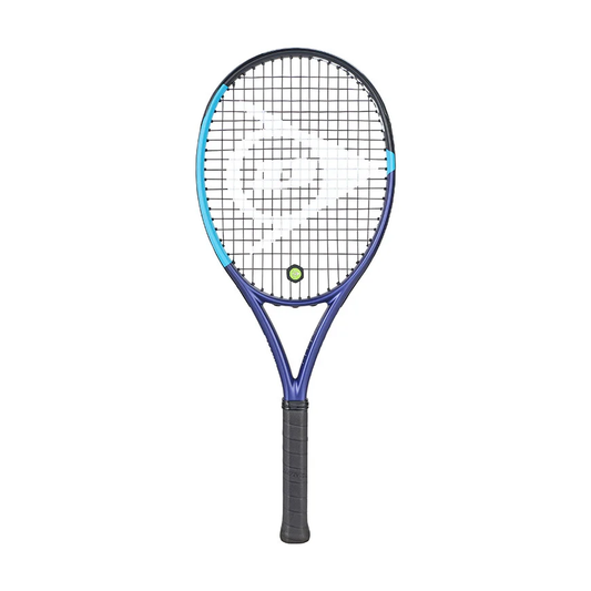 Dunlop FX Team 100 Tennis Racket - Navy/Teal, head-light balance, intermediate adult tennis racket