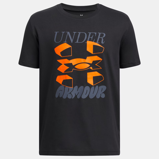 UNDER ARMOUR SPLIT BIG LOGO SHORT SLEEVE TEE JUNIOR