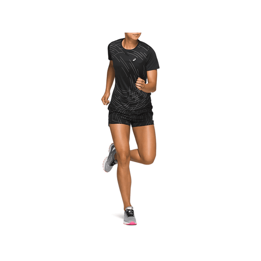ASICS NIGHT TRACK SHORT SLEEVE TOP LADIES