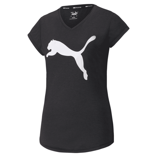 PUMA TRAIN FAVORITE HEATHER CAT TEE LADIES