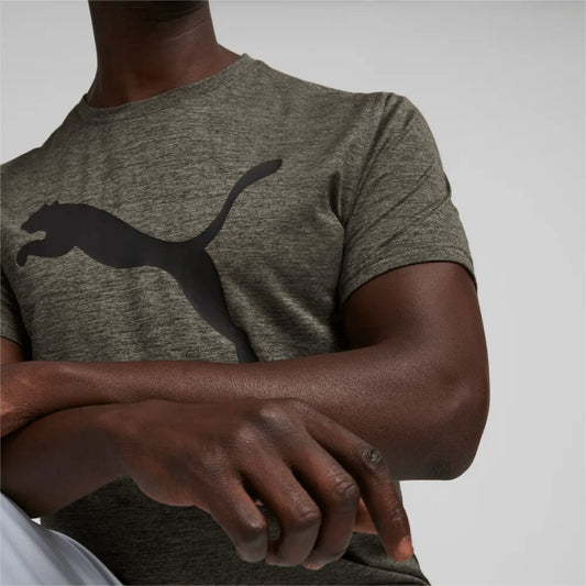 PUMA FAVOURITE HEATHER CAT TRAINING SHORT SLEEVE TEE MENS