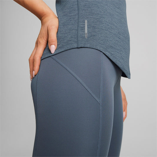 PUMA TRAIN FAVORITE HEATHER SHORT SLEEVE TEE LADIES