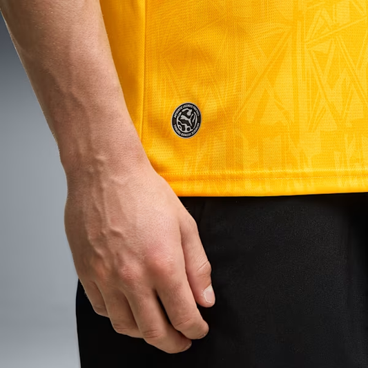 PUMA BORUSSIA DORTMUND HOME JERSEY 26/27 MENS - Faster Yellow/Black, side hem detail with PUMA badge