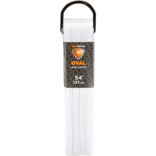 SOF-SOLE OVAL SHOE LACES 54'' WHITE