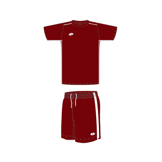 LOTTO DELTA FULL SOCCER KIT MAROON / WHITE