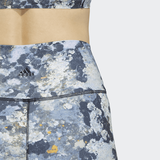 ADIDAS YOGA STUDIO PRINT SHORT TIGHTS LADIES