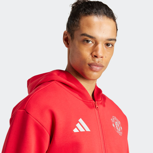 ADIDAS MANCHESTER UNITED ANTHEM HOODIE JACKET 24/25 MENS