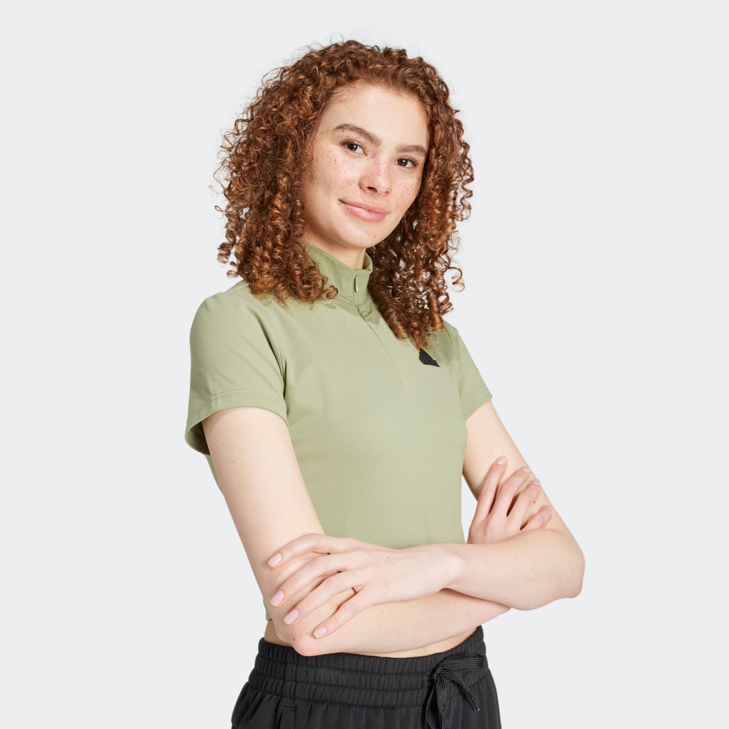 toptop adidas Originals 3-Stripes Baby T-Shirt Womens Aurora Ivy| Side Step