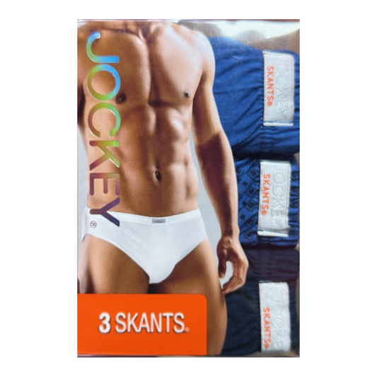 JOCKEY 3 PACK PRINT SKANTS UNDERWEAR MENS