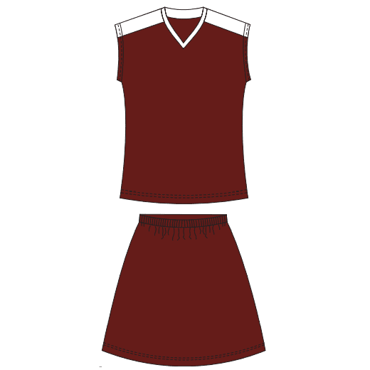 PNS ATTACK FULL NETBALL KIT LADIES 7 PRINTED POSITIONS