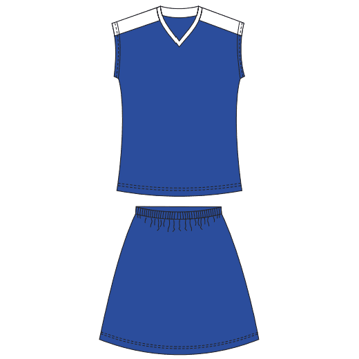PNS ATTACK FULL NETBALL KIT LADIES 7 PRINTED POSITIONS