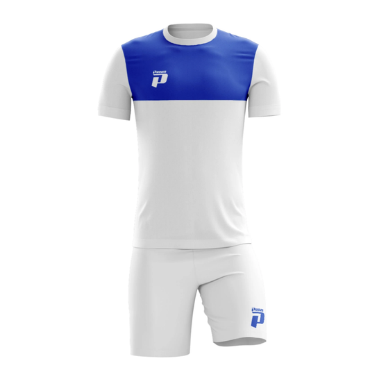 PRIMO ROMA 25 FULL SOCCER KIT WHITE / ROYAL