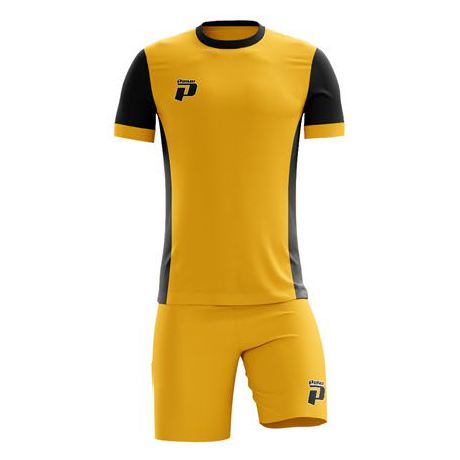 PRIMO MILAN FULL SOCCER KIT GOLD / BLACK
