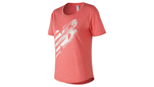 NEW BALANCE GRAPHIC HEATHER TECH TEE LADIES