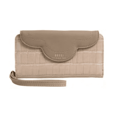 BOSSI CURVE FLAP ZIPPER WALLET