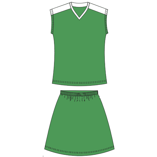 PNS ATTACK FULL NETBALL KIT LADIES 7 PRINTED POSITIONS