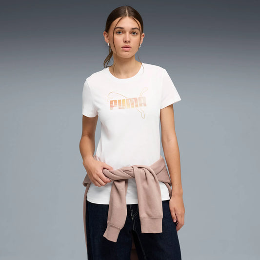 PUMA ESSENTIAL LOGO LAB SHORT SLEEVE TEE LADIES