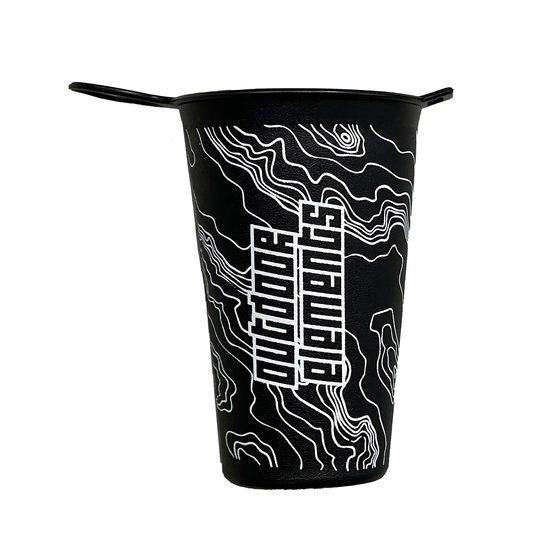 OUTDOOR ELEMENTS SOFT CUP 200ML ROUND BLACK