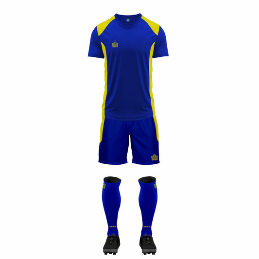 ADMIRAL DUNDEE FULL SOCCER KIT ROYAL / GOLD