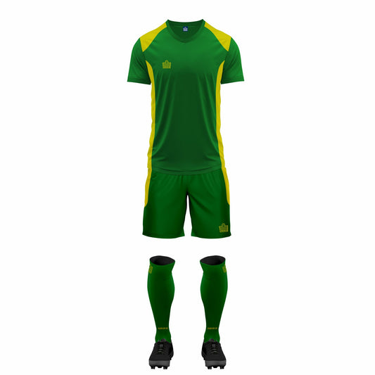 ADMIRAL DUNDEE FULL SOCCER KIT EMERALD / GOLD