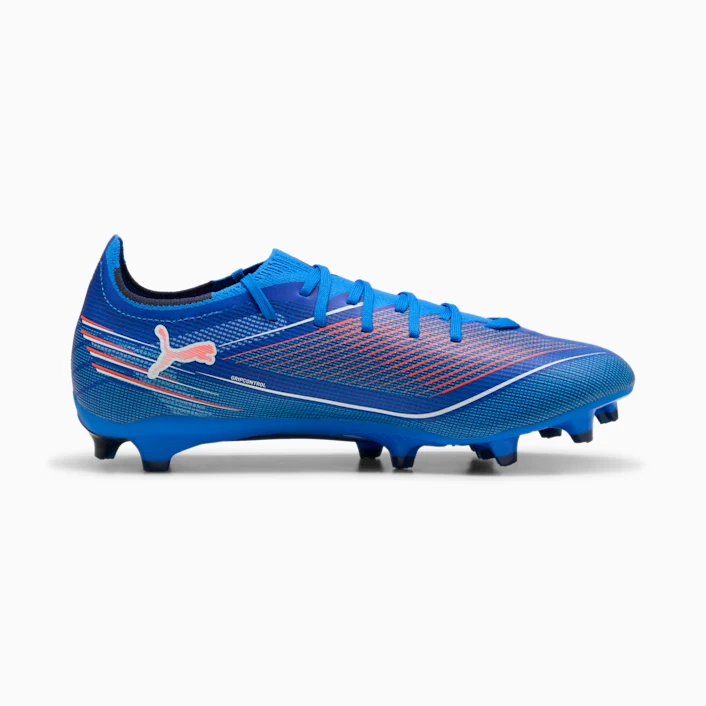 PUMA ULTRA 6 Match FG/AG Mens Soccer Cleats - Ultra Blue, angled side view