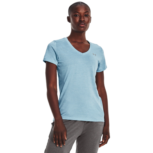 UNDER ARMOUR TECH V-NECK TWIST SHORT SLEEVE TEE LADIES