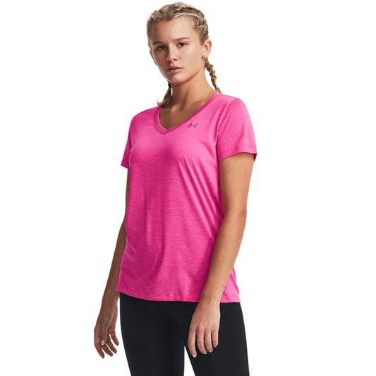 UNDER ARMOUR TECH V-NECK TWIST SHORT SLEEVE TEE LADIES