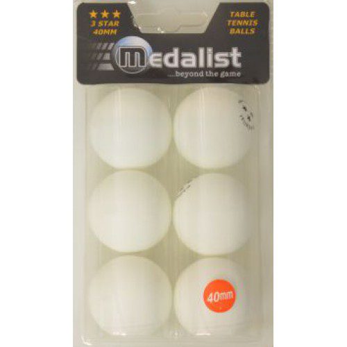 MEDALIST TABLE TENNIS BALL 3 STAR WHITE