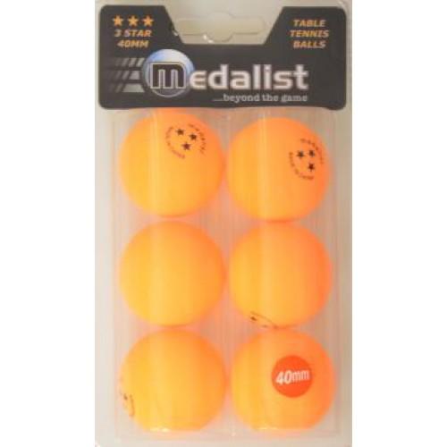 MEDALIST TABLE TENNIS BALL 3 STAR ORANGE