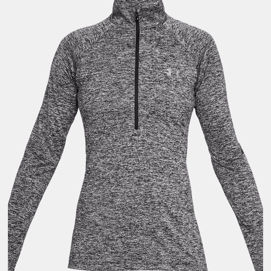 UNDER ARMOUR TECH TWIST 1/2 ZIP LONG SLEEVE TOP LADIES
