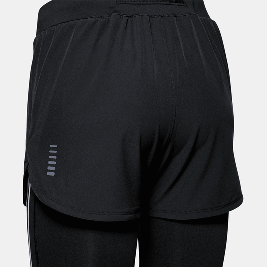 UNDER ARMOUR RUSH RUN 2-IN-1 SHORTS LADIES