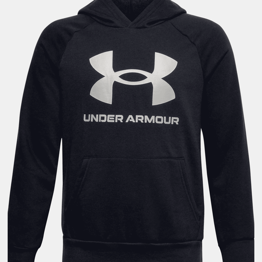 UNDER ARMOUR RIVAL FLEECE BIG LOGO HOODIE JACKET JUNIOR