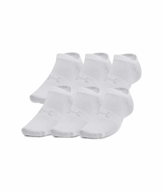 UNDER ARMOUR ESSENTIAL NO SHOW 6 PACK SOCKS