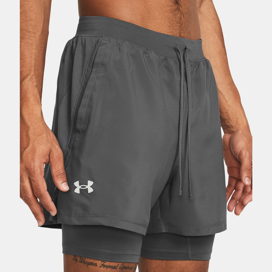UNDER ARMOUR LAUNCH 5'' 2-IN-1 SHORTS MENS