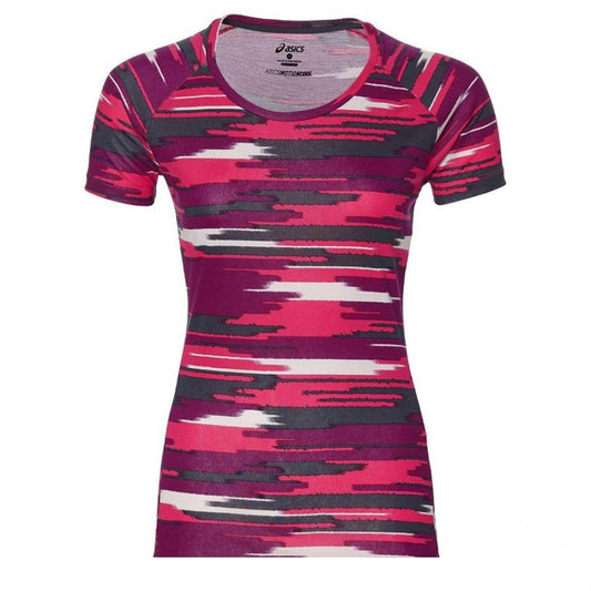 ASICS FUZEX PRINTED SHORT SLEEVE TOP LADIES