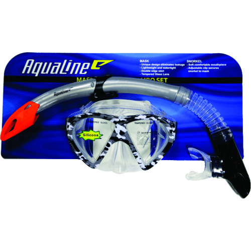 AQUALINE CAMO COMBO SET SILICONE GREY