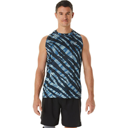 ASICS WILD CAMO SINGLET VEST MENS