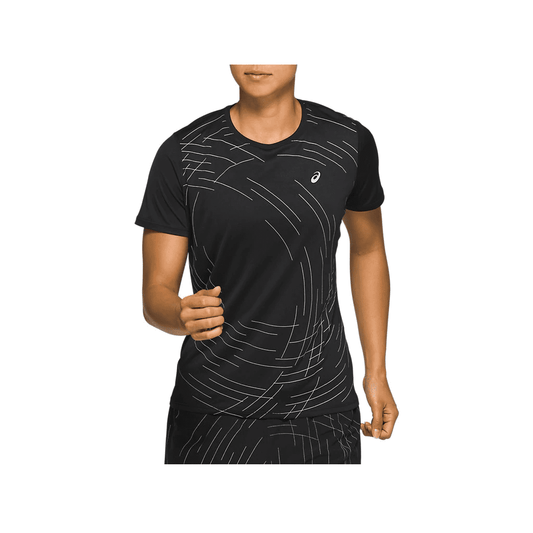 ASICS NIGHT TRACK SHORT SLEEVE TOP LADIES
