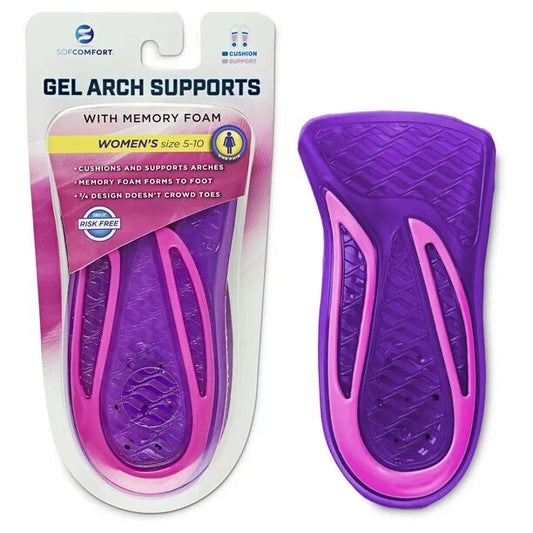 SOF-COMFORT GEL ARCH  SUPPORT MEMORY FOAM LADIES