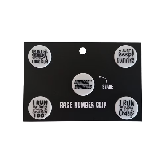 OUTDOOR ELEMENTS RACE NUMBER CLIP