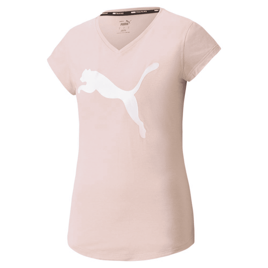 PUMA TRAIN FAVORITE HEATHER CAT TEE LADIES