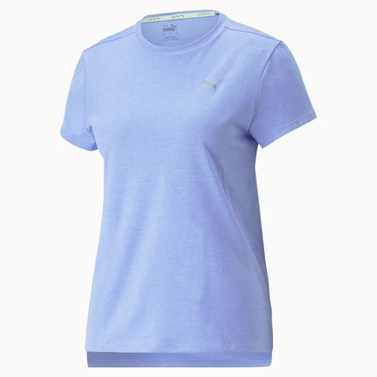 PUMA RUN FAVOURITE HEATHER RUNNING SHORT SLEEVE TEE LADIES