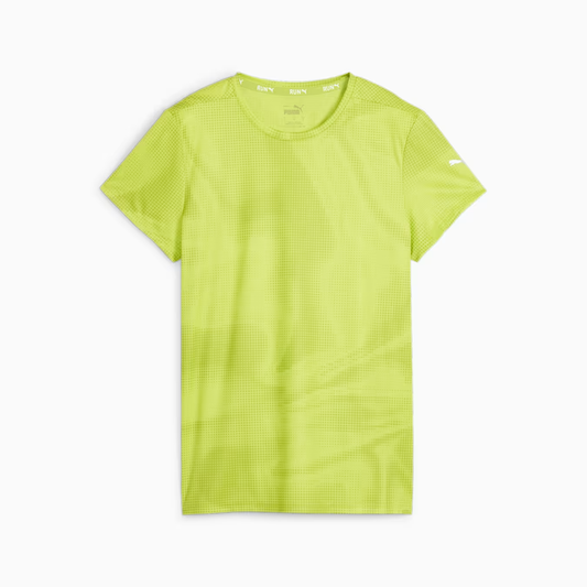 PUMA RUN FAVORITE AOP SHORT SLEEVE TEE LADIES