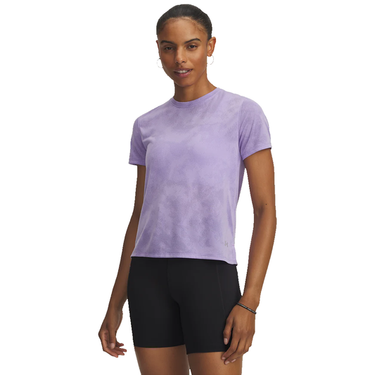 UNDER ARMOUR LAUNCH LACQUARD SHORT SLEEVE TEE LADIES
