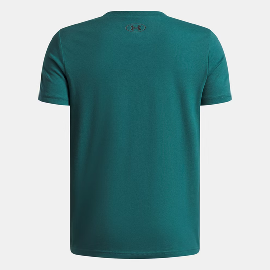 UNDER ARMOUR LOGO WORDMARK COLLAGE SHORT SLEEVE TEE JUNIOR