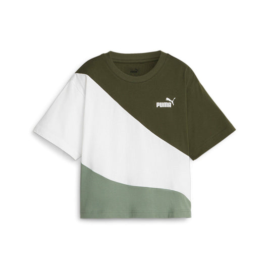 PUMA POWER CAT CROPPED SHORT SLEEVE TEE LADIES