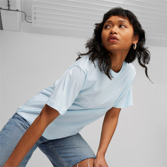 PUMA POWER COLORBLOCK SHORT SLEEVE TEE LADIES