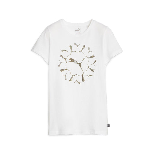 PUMA ESSENTIAL GRAPHIC SHORT SLEEVE TEE LADIES