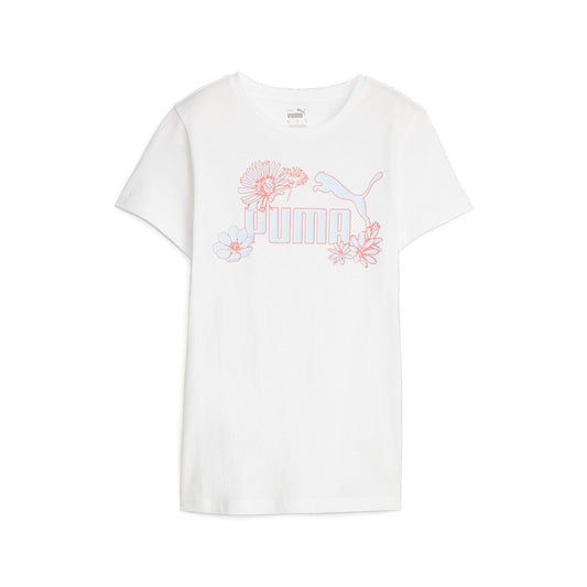 PUMA ESSENTIAL GRAPHIC SHORT SLEEVE TEE LADIES